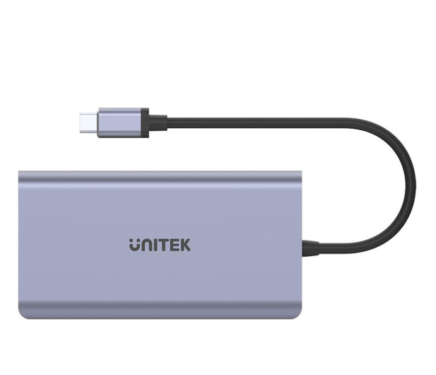 UNITEK USB-C - 2x USB 3.1, HDMI, DP, RJ-45, czytnik SD D1056A - 643240 - zdjęcie